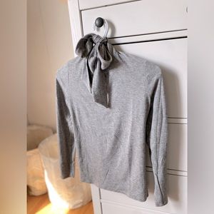 RW&CO tie up mock neck sweater, size large